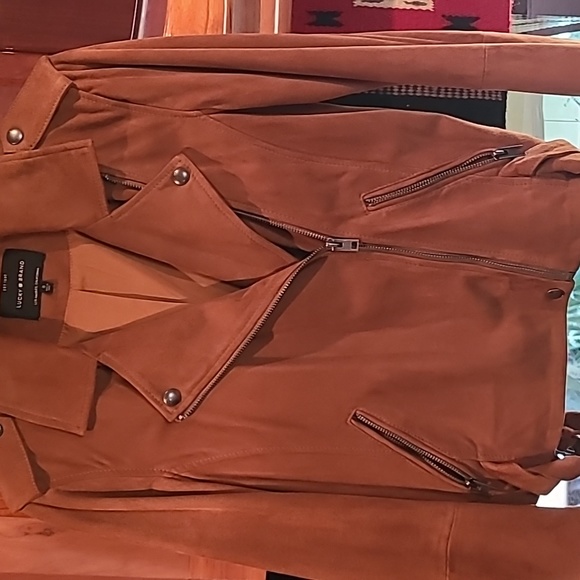 Lucky Brand suede leather jacket size small - Picture 9 of 14